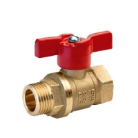 Кран шаровой 1/2'' вн/нар бабочка 11Б27п1 А31/1 ДУ15 БОЛОГОЕ Кран шаровой 1/2'' вн/нар бабочка 11Б27п1 А31/1 ДУ15 БОЛОГОЕ