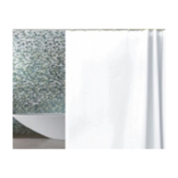 Штора для ванной PEVA эконом 180*180 белая с кольцами