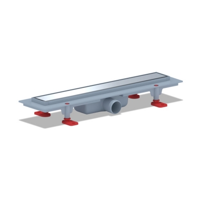 Трап линейный пласт. 450*62 вып.40мм, стальн. нерж решетка глянец "Штиль" АНИ пласт TL1145G Трап линейный пласт. 450*62 вып.40мм, стальн. нерж решетка глянец "Штиль" АНИ пласт TL1145G
