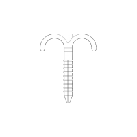 Дюбель-крюк двойной d16-32мм (100мм)
