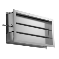 DRr 900х500 воздушный клапан с подставкой под электропривод