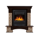 Портал Forte Wood Classic камень коричневый, шпон темный дуб