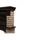 Портал Forte Wood Classic камень коричневый, шпон темный дуб