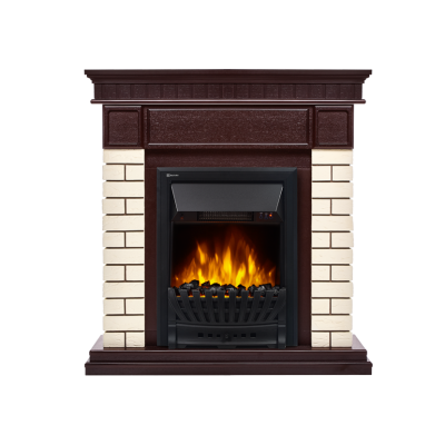 Портал Bricks Classic камень бежевый, шпон темный дуб