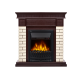 Портал Bricks Classic камень бежевый, шпон темный дуб