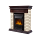Портал Bricks Classic камень бежевый, шпон темный дуб