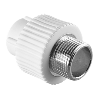 Муфта TEBO PP-R комбинированная 40х1 1/4", НР, под ключ