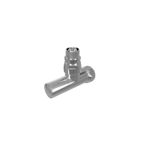 Вентиль угловой с колпачком, гайкой и наружной резьбой 3/4" х 1/2" гайка - штуцер, пара для полот.