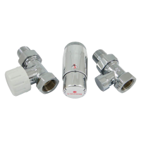 Комплект подключения прямой STANDARD MINI 1/2" (хром) с термоголовкой MINI DIAMANT М30х1,5