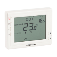Термостат комнатный Teplocom TS-Prog-2AA/8A, проводной, прогр, реле 250В, 8А