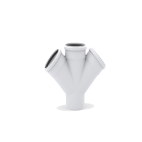 Крестовина одноплоскостная диаметром 110/110/110/45гр RAUPIANO PLUS