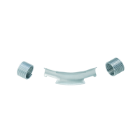 Фиксатор поворота трубы 16/45гр с кольцами (оцинк. сталь) Фиксатор поворота трубы 16/45гр с кольцами (оцинк. сталь)