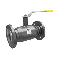 Кран шаровой стальной фланцевый Ду50 Ру40 L=180мм (под задвижку) полнопроходной