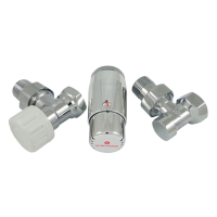 Комплект подключения угловой STANDARD MINI 1/2" (хром) с термоголовкой MINI DIAMANT М30х1,5