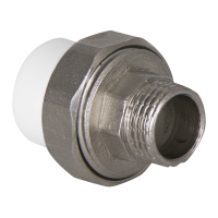 Муфта TEBO PP-R комбин. разъемная (Американка) 20х1", НР, арт. 015020904