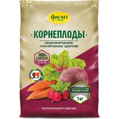Удобрение минеральное КОРНЕПЛОДЫ 1кг ФАСКО (20) Удобрение минеральное КОРНЕПЛОДЫ 1кг ФАСКО (20)