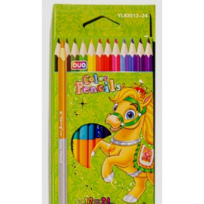 Карандаши цветные 12-24цвета треугольные (Цена за 12шт) NK-184/YL83013-24 Карандаши цветные 12-24цвета треугольные (Цена за 12шт) NK-184/YL83013-24