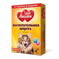 МультиЛакомки Восхитительная шерсть для кошек 70 таблеток L101 x30