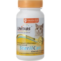 Юнитабс SterilCat с Q10 для кошек 120 таблеток U302 x12