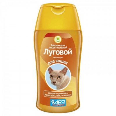 Луговой шампунь для кошек 180мл АВ827 x30
