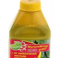 Мультифлор Аква д/комн.от пожелт.лист 250мл.ЕС х15
