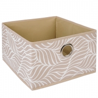 Короб для хранения "Листья", д280 ш280 в180, бежевый арт.UC-212 Короб для хранения "Листья", д280 ш280 в180, бежевый арт.UC-212