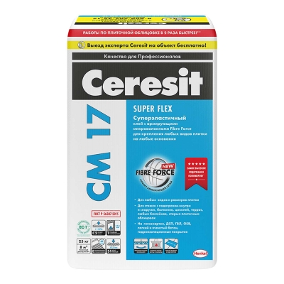 Клей для плитки универсальный Ceresit СМ17 (5кг)