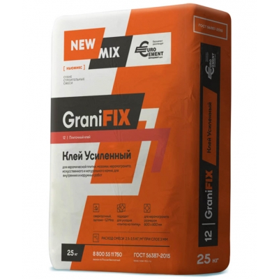 Клей плиточный усиленный GranitFIX NEW-MIX 25кг