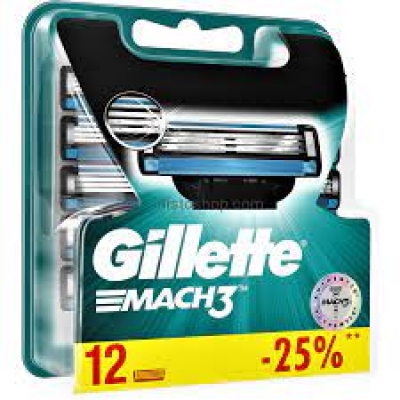 Сменные кассеты для бритья Gillette Mach3 (12)