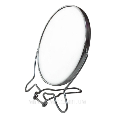 Зеркало круглое с металлическим обрамлением