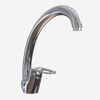 Смеситель для кухни 40k MIXLINE ML05-032 высокий излив боковая ручка