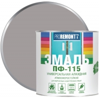 Эмаль ПФ-115 PROREMONTT серый 0,9кг