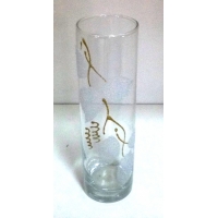 Ваза бочка H26 насыпь золото арт88/42