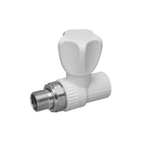 Кран п/радиатор с американкой 20-1/2 штуцер прямой